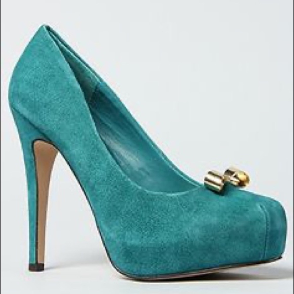 Dolce Vita DV Bunny Teal Bow Heels